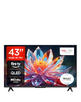 TCL 43T6CUK 43in 4K QLED Fire TV with Freely