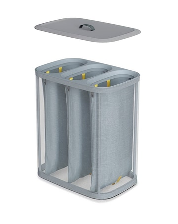 Joseph Joseph Tota 90L Trio Laundry Separation Basket Grey