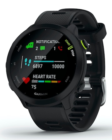 Garmin Forerunner 55 GPS Running Smart Watch - Black