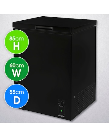 Abode A142CF0E1B Chest Freezer 142L - Black