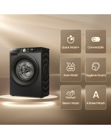 Hisense 3S Series WF3S8043BB3 WiFi-enabled 8kg 1400 Spin Washing Machine - Black