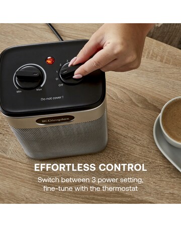 Dimplex Black Midi Essentials Fan Heater and Cooling Fan-Black