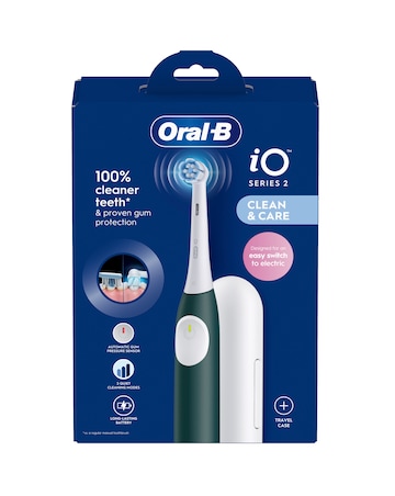 Oral-B iO2 Series Forest Green + Travel Case
