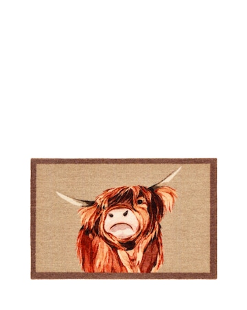 My Mat Nylon Indoor Pattern Highland Cow Doormat