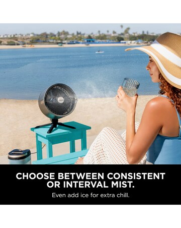 Shark FlexBreeze Pro Mist Indoor & Outdoor Fan- Grey