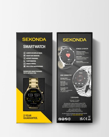 Sekonda Active Plus Smart Watch - Gold Alloy Case & Stainless Steel Bracelet