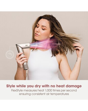 Shark FlexStyle 4-in-1 Air Styler & Hair Dryer For Straight & Wavy Hair - Stone