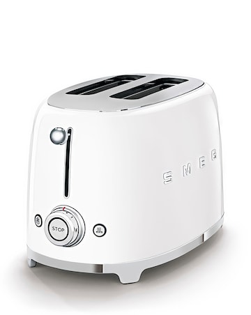 Smeg TSF01 2 Slice White Toaster