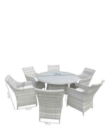 James 6 Seater Dining Set