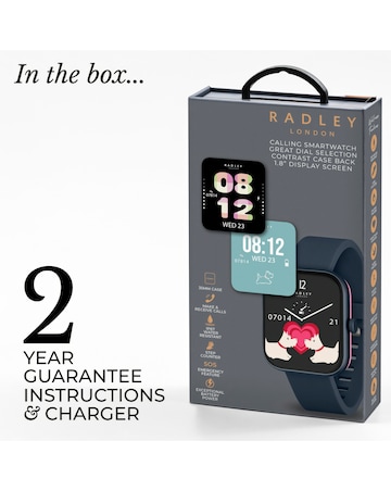 Radley Series 32 Silicone Strap Smart Watch - Navy
