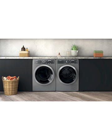 Hotpoint H809ADSGPOWERUK 10kg 1400rpm Washing Machine - Silver