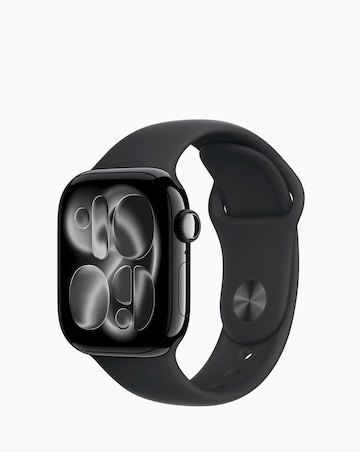 Apple Watch Series 11 GPS 46mm - Jet Black Aluminium/Black Sport Band - S/M