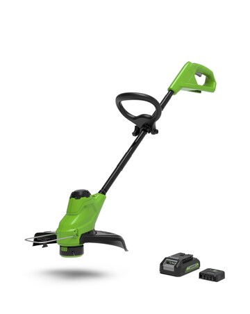 Greenworks 24v 25cm Cordless Line Trimmer Inc 2AH Battery & Charger