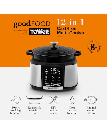 Good Food GF16012 12-in-1 Cast Iron Multi-Cooker