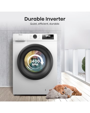 Hisense WF1Q8041BW 1 Series 8kg 1400 Spin Washing Machine - White