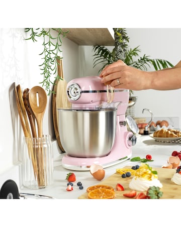 Salter Retro Stand Mixer Pink