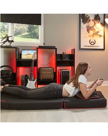 X Rocker Crash Pad Junior Foldable Z Bed Mattress and Gaming Chair