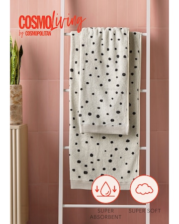 Cosmo Spot Cotton Pack of 2 Towels