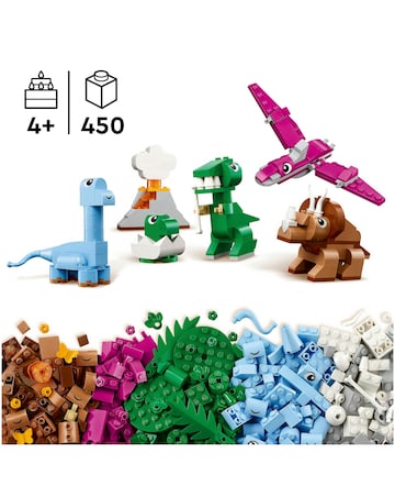 LEGO Classic Creative Dinosaurs, Assorted Brick Building Set 11041