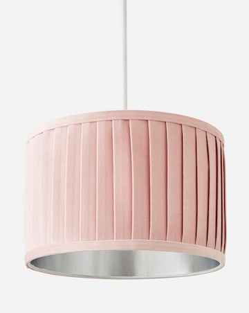 Pleated Velvet Blush Shade 30cm