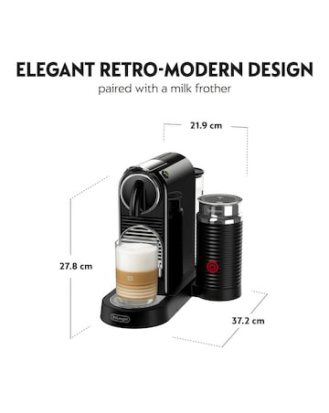 Nespresso Citiz Coffee Machine with milk frother