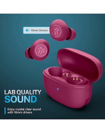 JLAB Go Pop ANC True Wireless Earbuds - Fuchsia