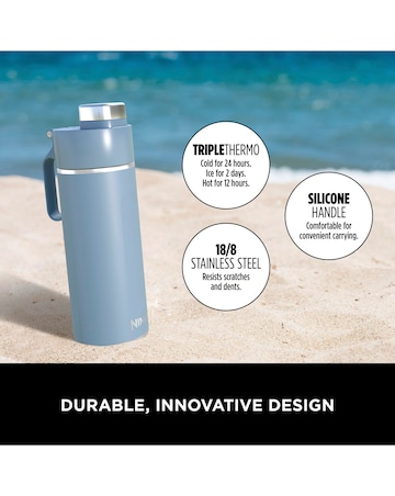 Ninja Thirsti Carbonated 20oz Bottle with Carbonation Lid in Blue