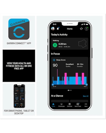 Garmin Vivoactive 6 AMOLED 42mm Smart Watch - Black