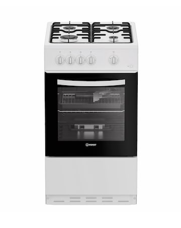 Indesit I5G1KMW 50cm Gas Single Cooker - White + installation