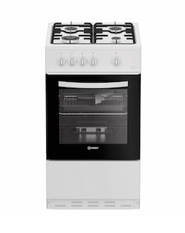 Indesit I5G1KMW 50cm Gas Single Cooker - White + installation