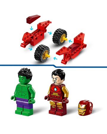 LEGO Marvel Iron Man with Bike and The Hulk Playset 76287