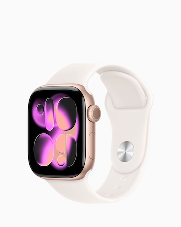 Apple Watch Series 11 GPS + Cellular 46mm - Light Blush Sport Band - S/M