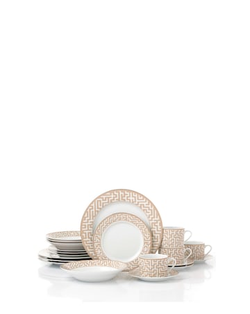 Waterside Gold Maze 20 Piece Dinner Set