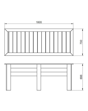 Forest Large Kitchen Garden Planter - 1.8m