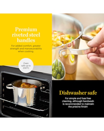 Tower x Good Food Stainless Steel 24cm Stockpot