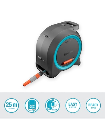 Gardena Wall-Mounted Dual Hose Box 25m