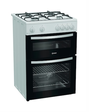 Indesit ITG6GW 60cm Gas Twin Cooker - White