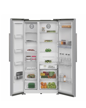 Hotpoint HPG26583WXP4UK Dual No Frost American Fridge Freezer - Silver