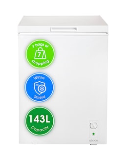 Abode A142CF0E1W Chest Freezer 142L - White