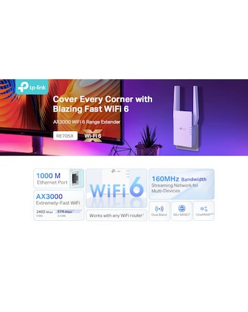 TP-Link AX3000 Wi-Fi 6 Dual Band (Mesh) Range Extender
