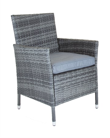 Charles Bentley 6 Seater Round Rattan Dining Set