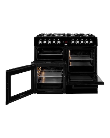 Beko KDVF100K 100cm Dual Fuel Range Cooker - Black