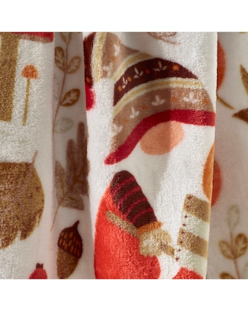 Catherine Lansfield Woodland Gonks Fleece Throw