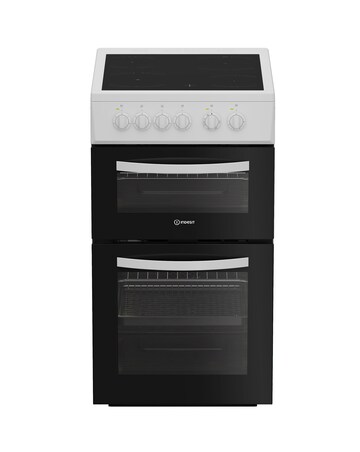 Indesit ITE5VMW 50cm Electric Twin Cooker with Ceramic Hob - White Installation