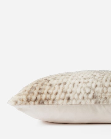 Bobble Textured Faux Fur Cushion