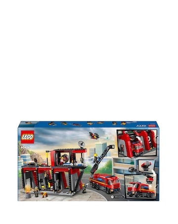 LEGO City Fire Station with Fire Engine Toy Playset 60414