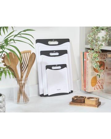 Salter 3 Piece Plastic Chopping Board Set