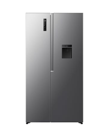 Fridgemaster MS91558DES NonPlumbed Total No Frost American Fridge Freezer Silver