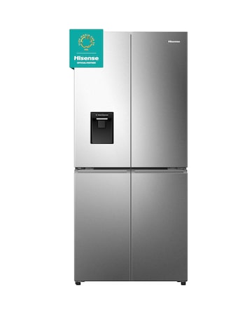 Hisense RQ5P470SMIE 80cm American 4 Door Fridge Freezer - Black
