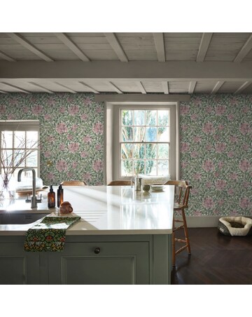 William Morris at Home Honeysucke Blossom Wallpaper